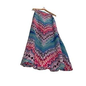 💚 Bebe tie-dye flowy long skirt